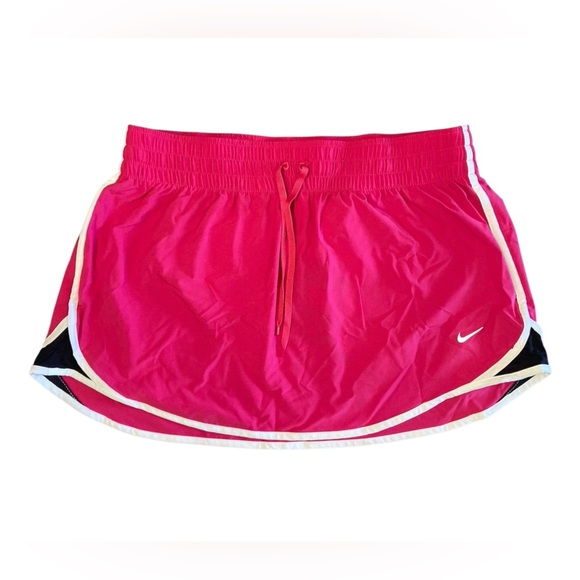 Nike Tempo Dri-Fit Mini Skirt Large Hot Pink Tennis Prep - Picture 1 of 10